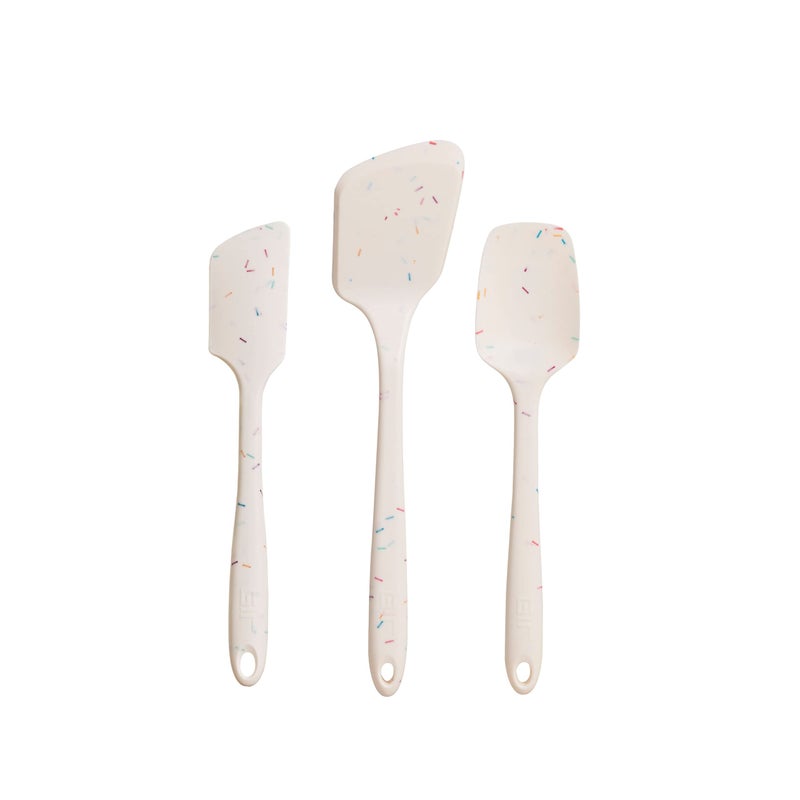 GIR Get It Right 3Piece Ultimate Silicone Kitchen Utensils Set Spatula Flip Spoonula Non toxic Cooking Utensils for Nonstick Cookware Cooking and Baking Sprinkles - Image 2