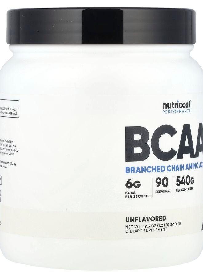 Nutricost Performance BCAA Unflavored 1.2 lb (540 g) - Image 2