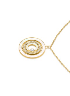 CERRUTI 1881 Marque Necklace Mother of Pearl Pendant with Crystal Accents  - Image 2