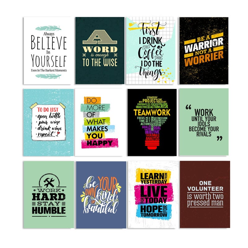 PAPER PLANE DESIGN Posters For Room Decoration Set Of 12 A4 size 29 x 21 cm C B - Image 1