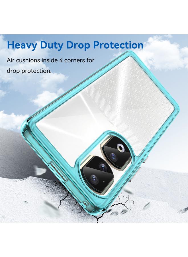 S-TOP Case For Honor 90 Pro Colorful Series Acrylic Hybrid TPU Phone Case - Image 3