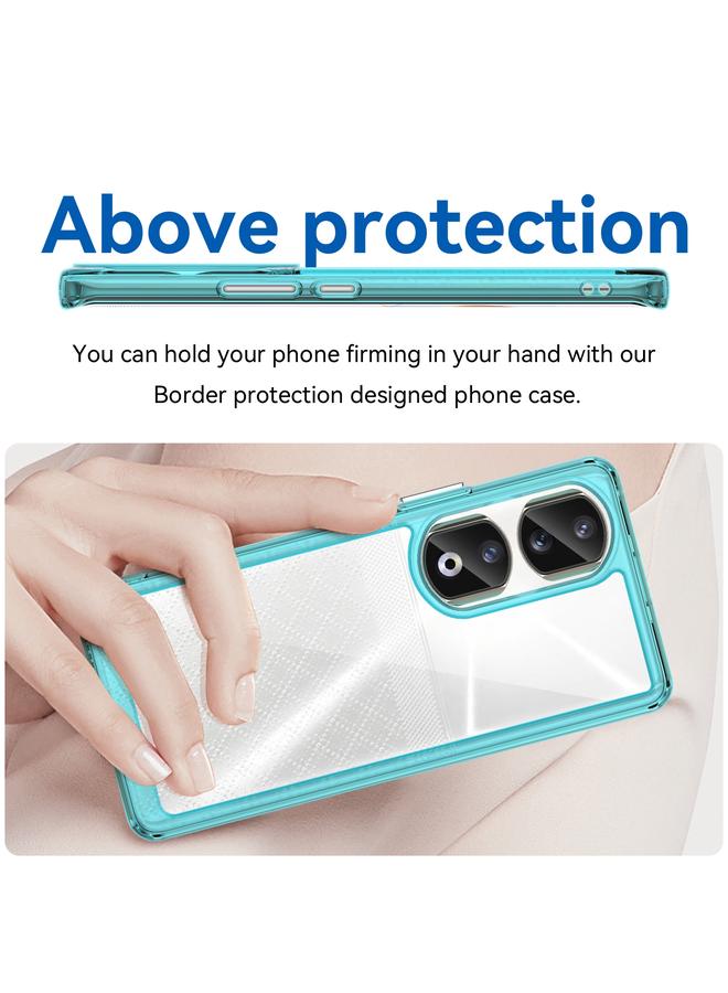 S-TOP Case For Honor 90 Pro Colorful Series Acrylic Hybrid TPU Phone Case - Image 4