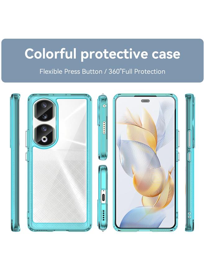 S-TOP Case For Honor 90 Pro Colorful Series Acrylic Hybrid TPU Phone Case - Image 2
