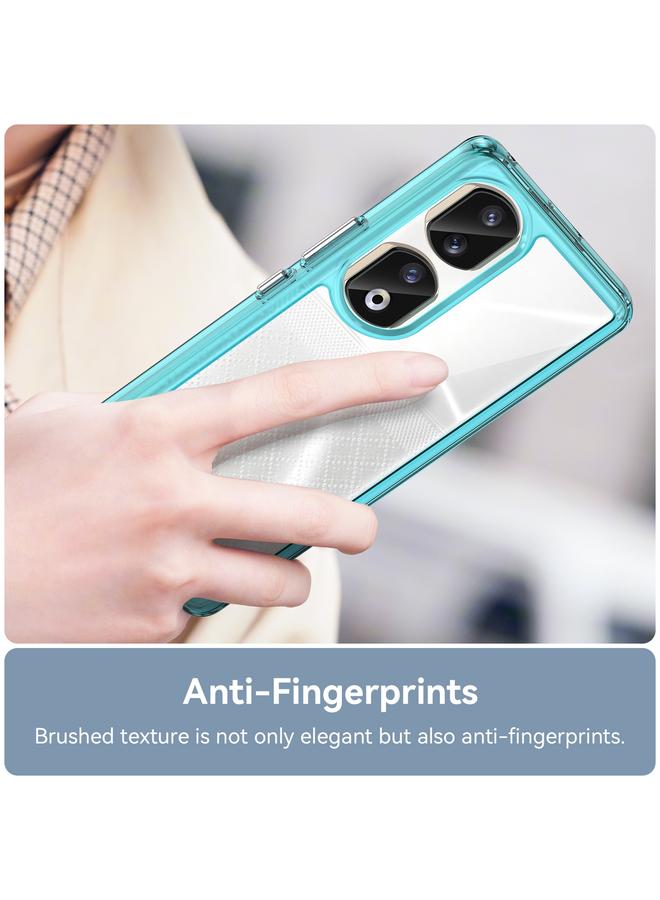 S-TOP Case For Honor 90 Pro Colorful Series Acrylic Hybrid TPU Phone Case - Image 5