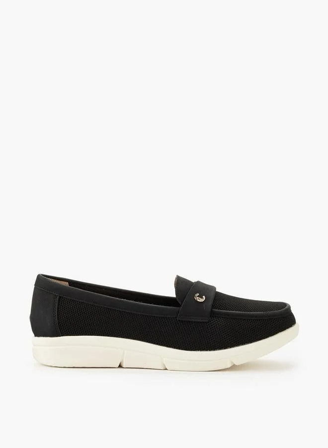 Women Textured Slip-On Loafers