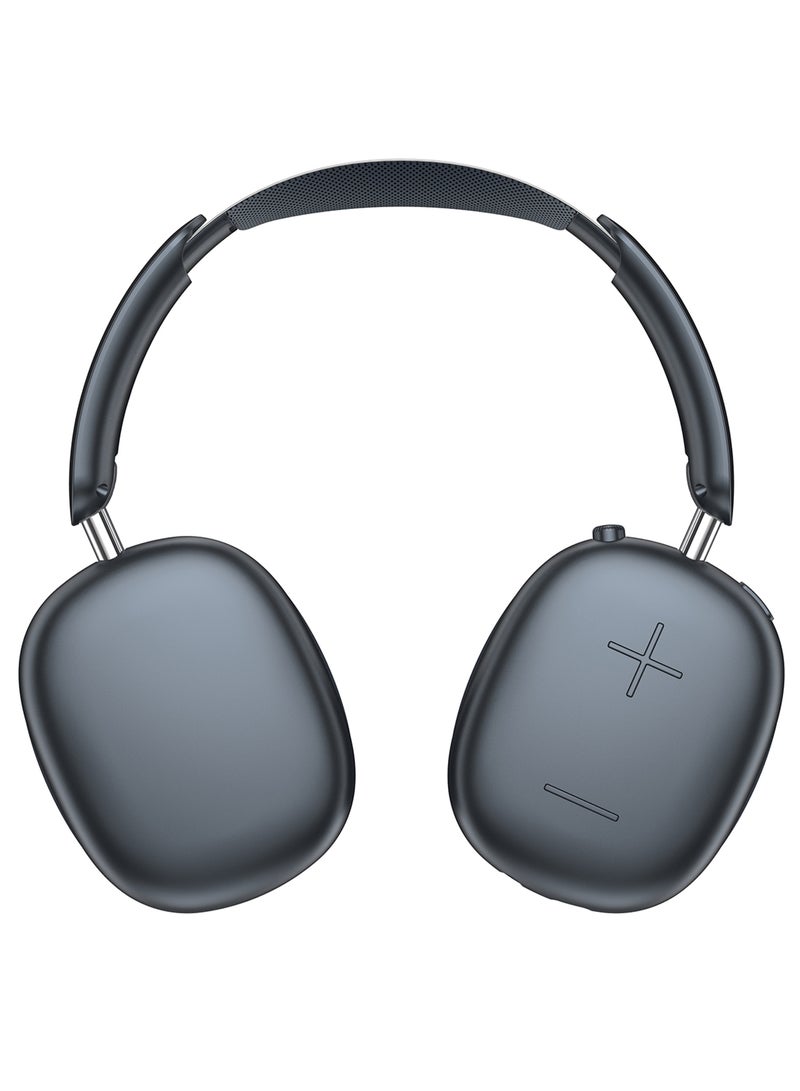 Air Max Pro Wireless Over Ear Headphones with Active Noiose Cancellation and Built-in Mi, Comfortable and Lightweight - Midnight  - Image 1
