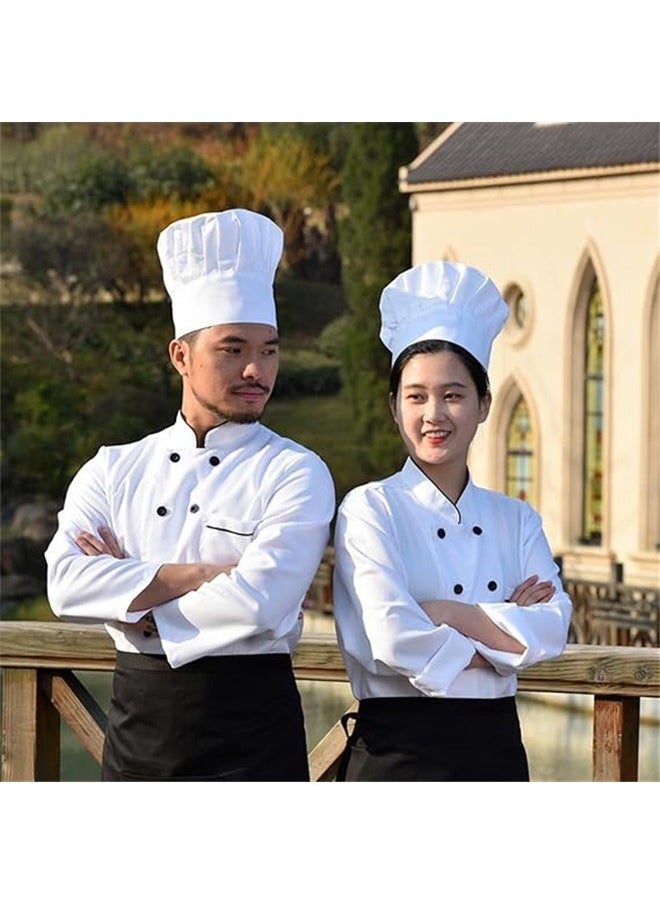 yongsheng Pack Of 4 Chef Hat White One Size，Unisex Chef Hat Kitchen Cooking Chef Works BBQ Grill Baker Cap for Adults and Child  - Image 4