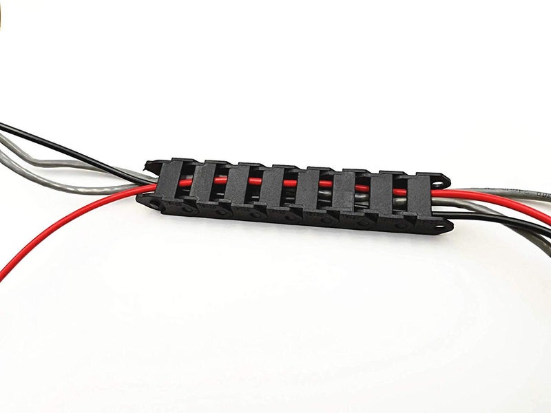 BLS R28 10mm x 20mm Black Plastic Wire Carrier Cable Drag Chain 1M Length for CNC - Image 4