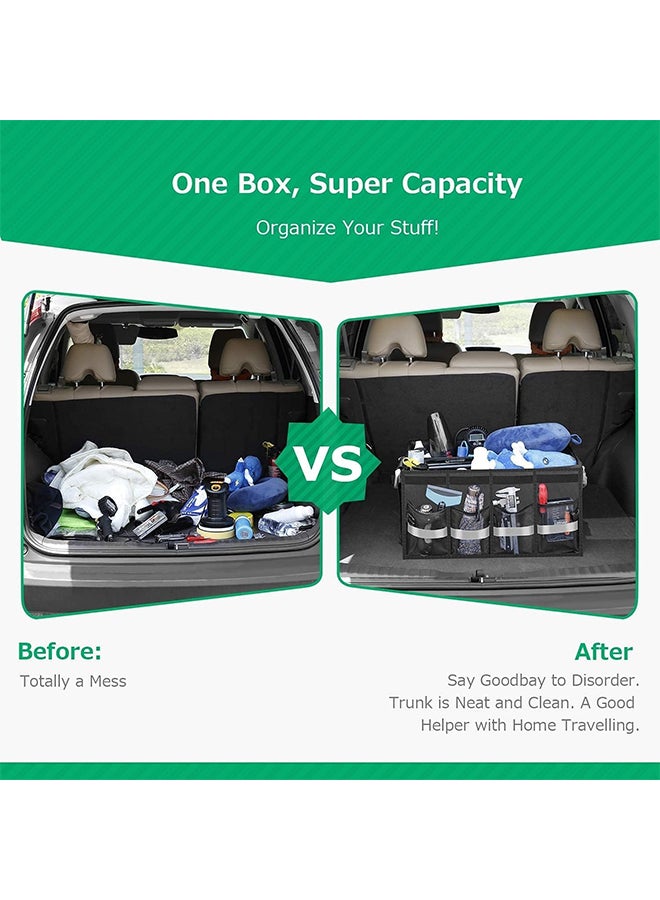 Hihonor Car Trunk Storage Bag,Rear Seat Hanging Storage Bag,Foldable Design,Large Capacity Storage with Reflective Strip for SUV/Trucks  - Image 3