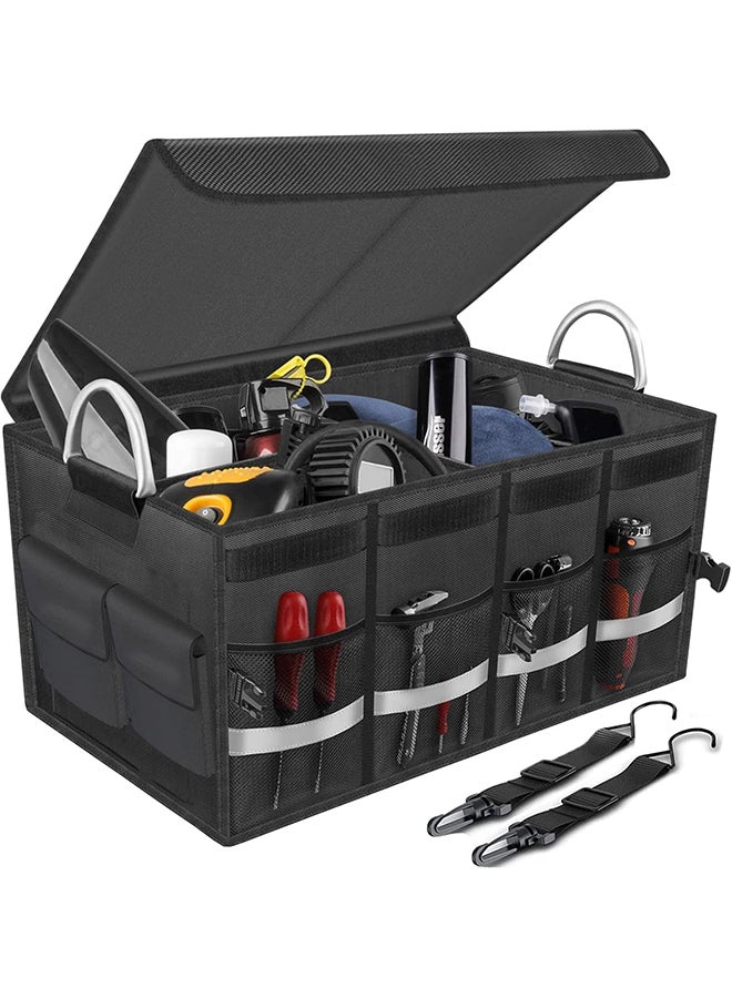 Hihonor Car Trunk Storage Bag,Rear Seat Hanging Storage Bag,Foldable Design,Large Capacity Storage with Reflective Strip for SUV/Trucks  - Image 1