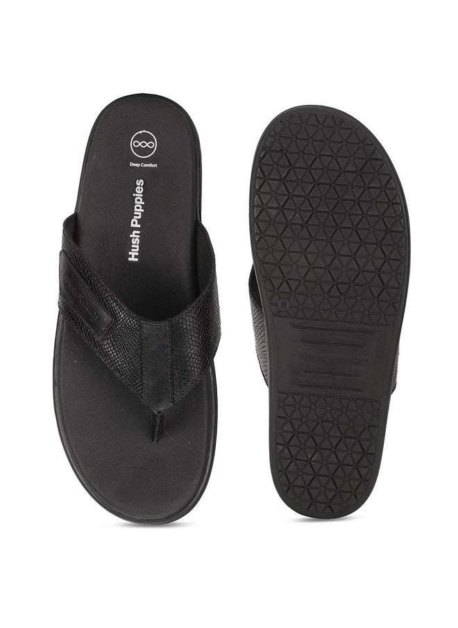Hush Puppies - Hush Puppies Men's CREG THONG E (8746153_BLACK_7 UK) - Image 1