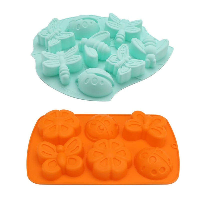 Beasea Silicone Molds Soap 2pcs Butterfly Cake Pop Mold Soap Molds Animals Silicone Ice Tray Butterfly DIY Soap Mold Bars Chocolate Candy Baking Cupcake Molds