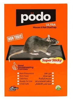 PODO Maxima Mouse And Rat Glue Trap Orange/Brown/Black  - Image 1