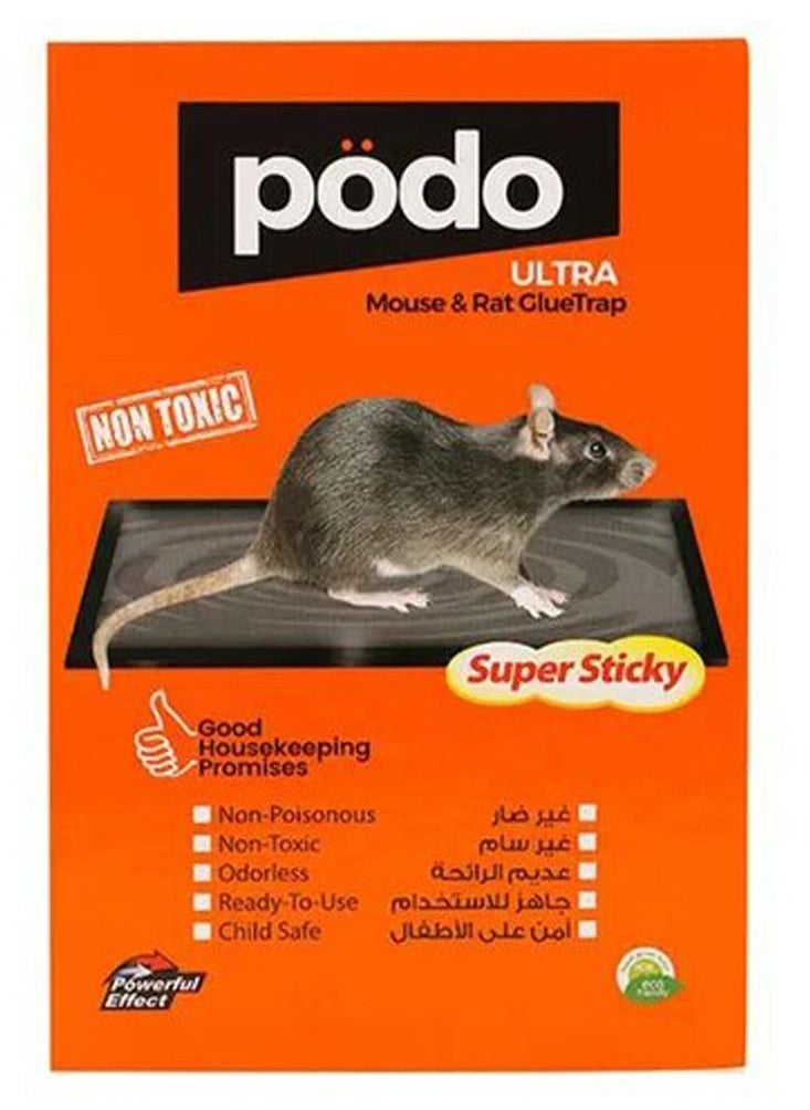 PODO Maxima Mouse And Rat Glue Trap Orange/Brown/Black  - Image 1