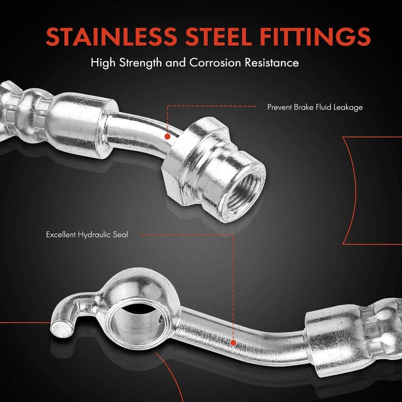 A-Premium Rear Right Brake Hydraulic Hose for Hyundai Elantra - Image 4