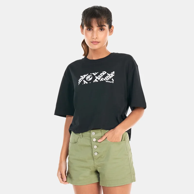 Timberland Women's Logo Pack Cropped T-Shirt