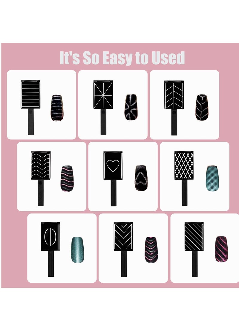 عام مجموعة مغناطيس الأظافر للقطط طلاء الأظافر طلاء الأظافر - Image 5