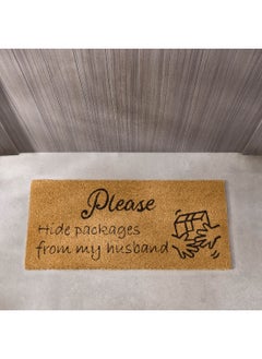 Home Box Packages Printed Coir Doormat with PVC Back 100 x 45 cm  - Image 2