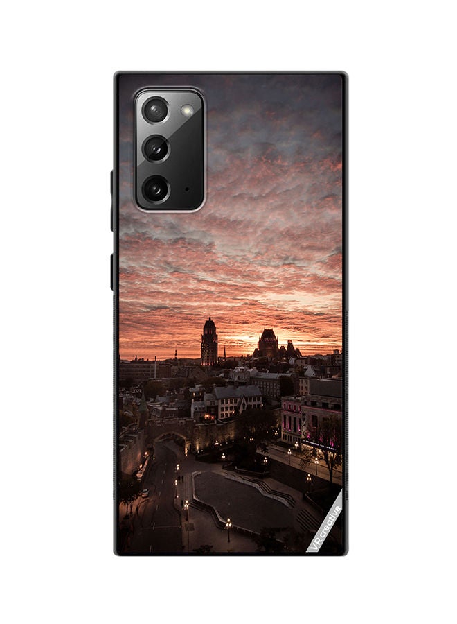VR CREATIVE Protective Case Cover For Samsung Galaxy Note20 5G Quebec City Design Multicolour - Image 1