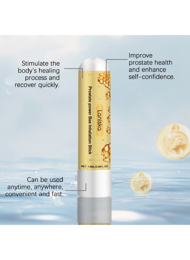 LANISKA Prostate power Bee Inhalation Stick, Nasal Inhaler Stick For Men, Prostate Spray Improves Circulation, Clean Your Nose and Enjoy Fresh Air, Restores Energy and Vitality(1.8ml*2)  - Image 2