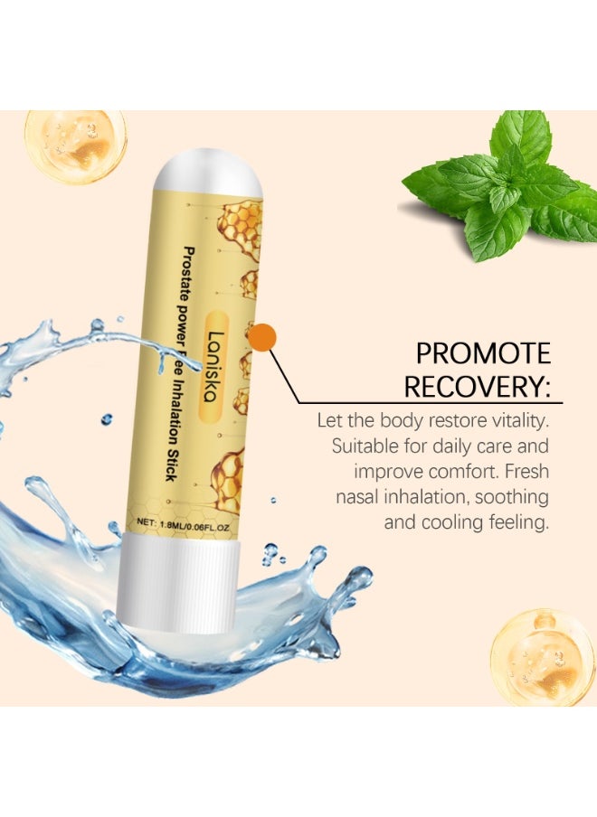 LANISKA Prostate power Bee Inhalation Stick, Nasal Inhaler Stick For Men, Prostate Spray Improves Circulation, Clean Your Nose and Enjoy Fresh Air, Restores Energy and Vitality(1.8ml*2)  - Image 3