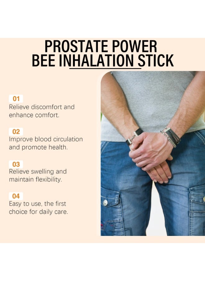 LANISKA - Prostate power Bee Inhalation Stick, Nasal Inhaler Stick For Men, Prostate Spray Improves Circulation, Clean Your Nose and Enjoy Fresh Air, Restores Energy and Vitality(1.8ml*2) - Image 1