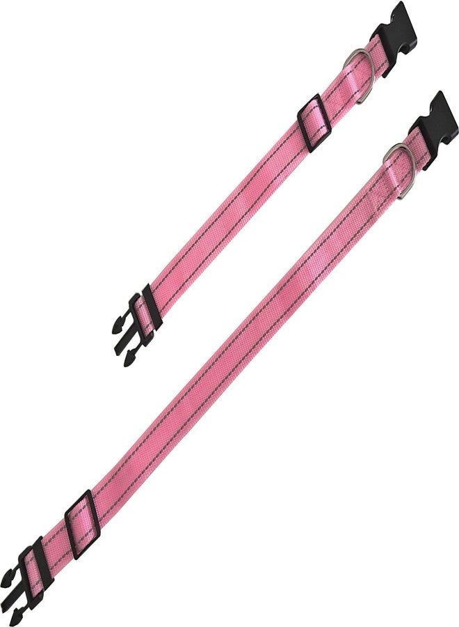 Taida Adjustable Nylon Dog Collar, Reflective Collar 1 Inch 3/4 Inch 5/8 Inch Wide, for Large Medium Small Dogs - Image 4