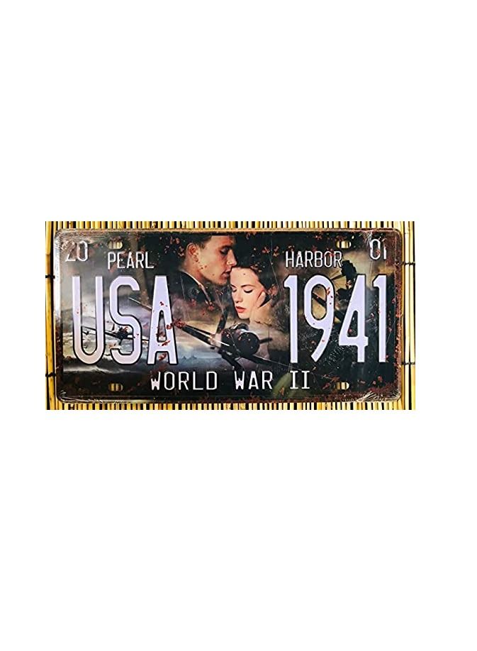 FFD 12 Pieces Wall Decorative Metal Plate Metal Wall Plate Wall Plate Metal Art Tin Sign Plaqui Print Poster Car Plate Plaque Decals - Image 2