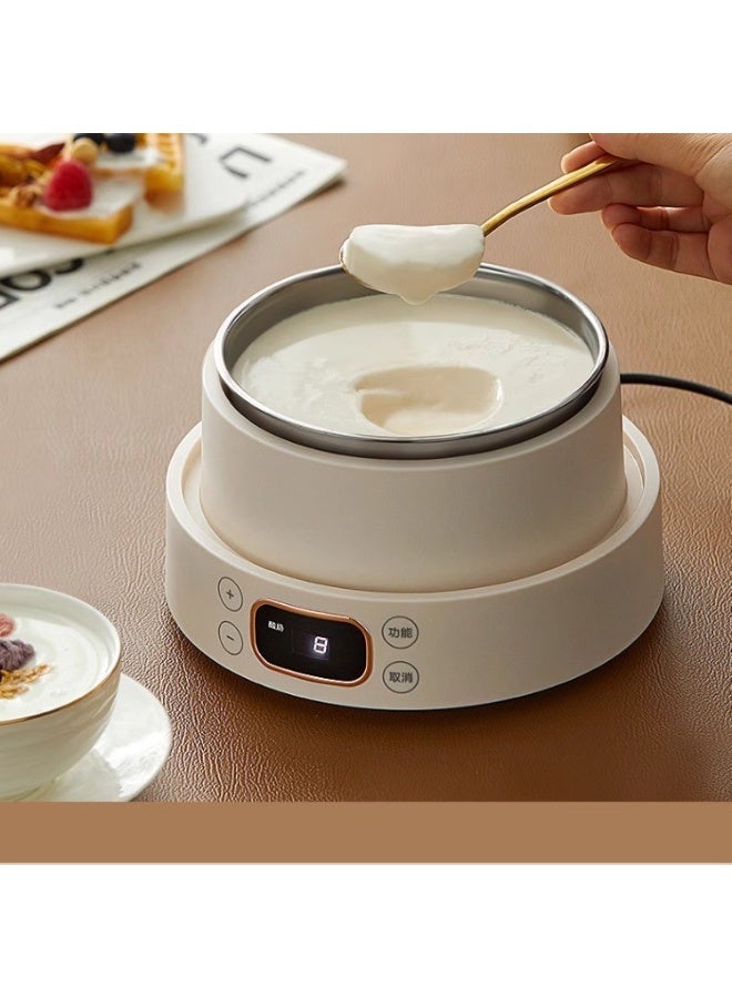 M MIAOYAN 1-liter electric yogurt maker, PTC constant temperature control, adjustable fermentation time (8-12 hours), 304 stainless steel inner pot, energy-saving homemade yogurt/natto. - Image 2