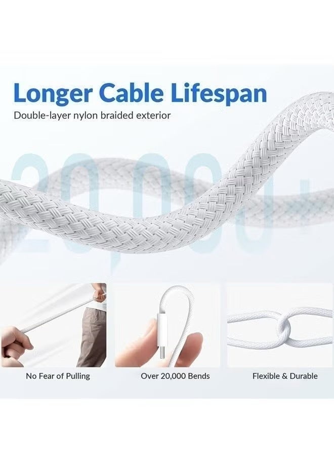 240W USB C Cable 2M Braided 48V 5A Power Delivery PD3.1 Fast Charge USB Type C Cable For iPhone 17 16 15 Series Macbook Pro Air M4 M3 M2 M1 iPad Pro Dell XPS Galaxy S25 S24 S23 Ultra Xiaomi Huawei Lenovo Asus - Image 5