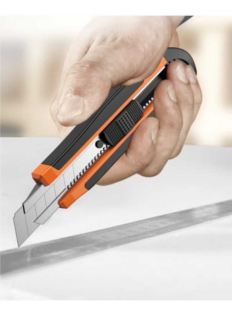 هويتك مجموعة أدوات يدوية منزلية مُحسّنة - ١٠٠ قطعة (برتقالي/أسود) - Image 3