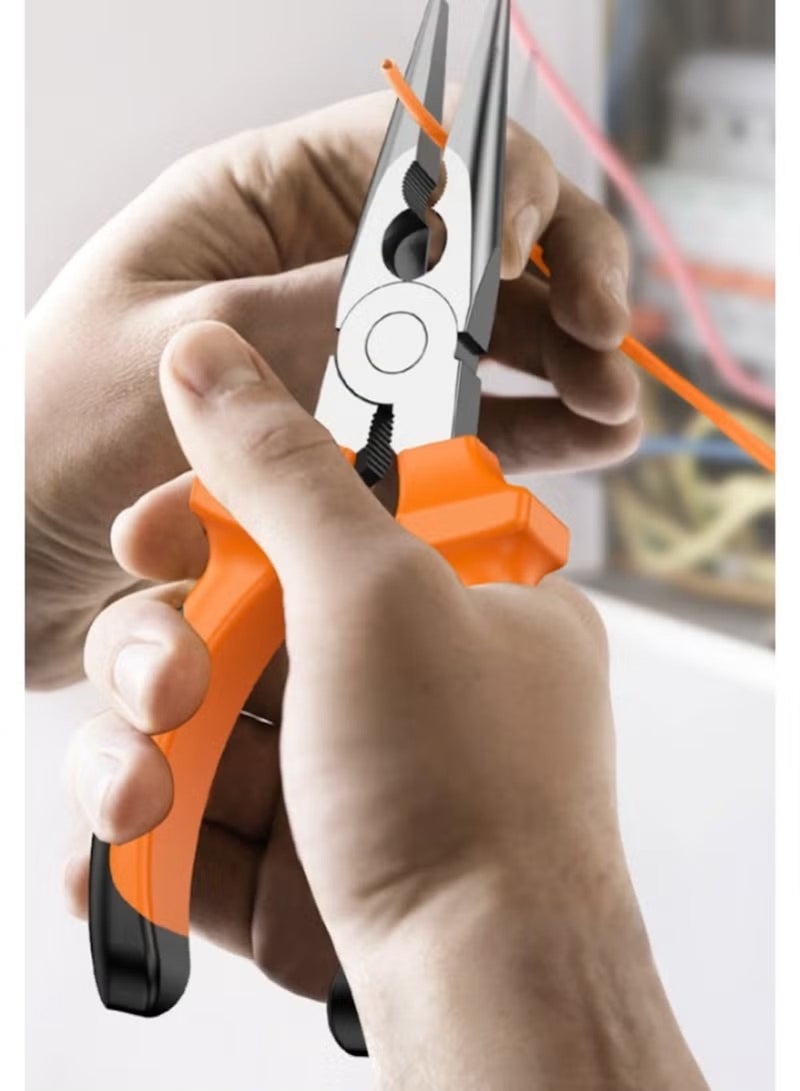 هويتك مجموعة أدوات يدوية منزلية مُحسّنة - ١٠٠ قطعة (برتقالي/أسود) - Image 5