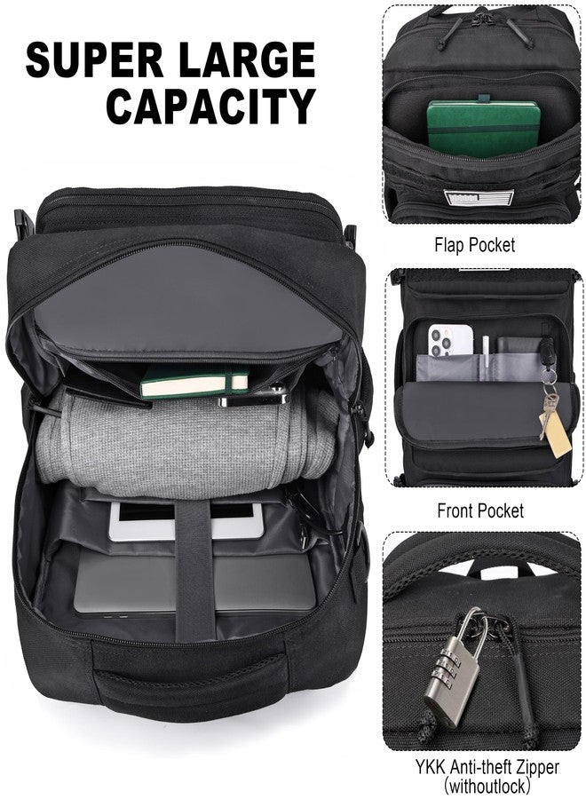 DEYACE 40L Travel Backpack Mens TSA Approved Carry-on Durable Large Weekender Backpack Fits 17.3 Inch Laptop YKK-Zipper AER Travel Pack with USB Charging Port Shoes Compartment - Image 3