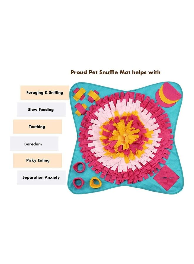 NIBEMINENT Pet Snuffle Feeding Mat Multicolour 70 x 70cm - Image 4