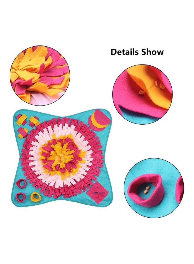 NIBEMINENT Pet Snuffle Feeding Mat Multicolour 70 x 70cm - Image 3