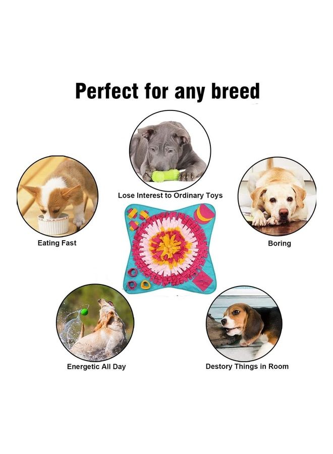 NIBEMINENT Pet Snuffle Feeding Mat Multicolour 70 x 70cm - Image 5