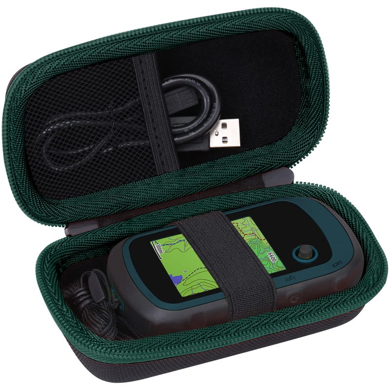 Aenllosi Hard Carrying Case Replacement for Garmin eTrex 20/20x/30x/22x/32x Handheld GPS by Aenllosi (Green Zipper) - Image 2