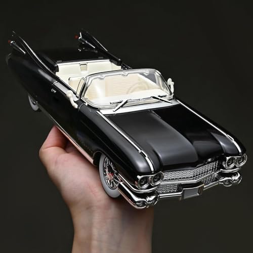 DARVICE 1:24 Scale Vintage car Cadillac Eldorado Toy Car for Kids Collection Diecast Metal Model Cars with Light Sound Pull Back Openable Door - Image 4