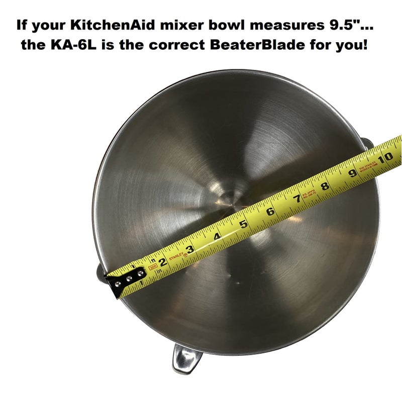 New Metro Design New Metro KA-6LR Original Beater Blade Works w/ Most KitchenAid 6 or 7 Qt Bowl-Lift Stand Mixers, Red - Image 4