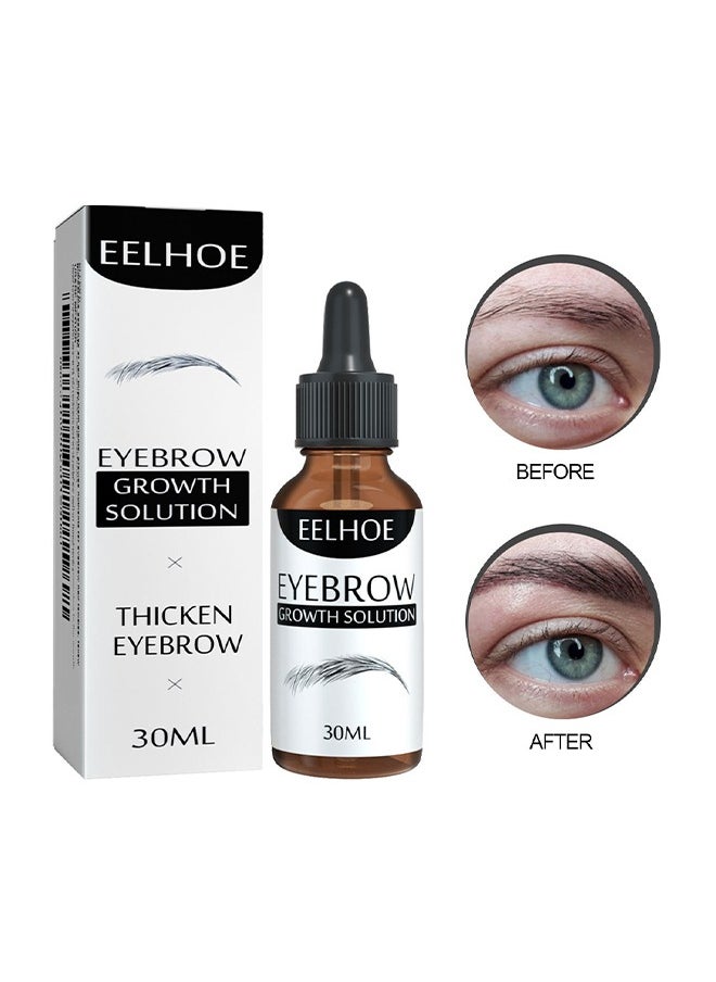EELHOE Thicken Eyebrow-Curly and Slender Eyebrow Care Solution 30ml, Eyebrow Growth Solution, Natural Growth 30ml  - Image 2