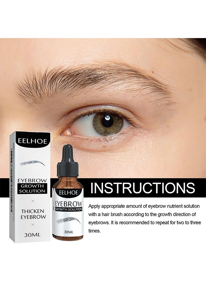 EELHOE Thicken Eyebrow-Curly and Slender Eyebrow Care Solution 30ml, Eyebrow Growth Solution, Natural Growth 30ml  - Image 4