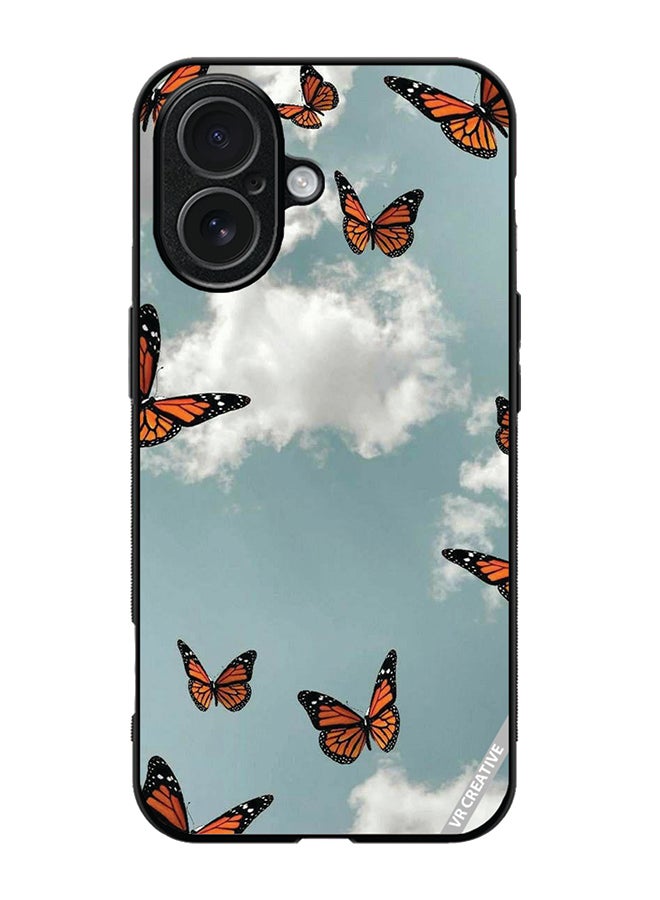 Protective Case Cover For Apple iPhone 17 Butterfly Design Multicolour