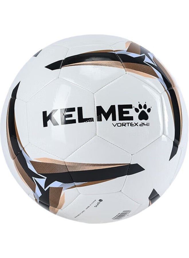 KELME كرة قدم كيلمي مخيطة بالآلة للتدريب والمباريات وتطوير الشباب، حجم 5 قياسي للبالغين، أبيض وأسود، حجم 5 - Image 2