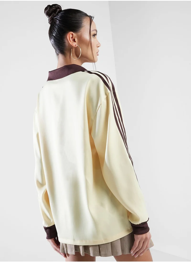 adidas Originals 3 Stripes Satin T-Shirt