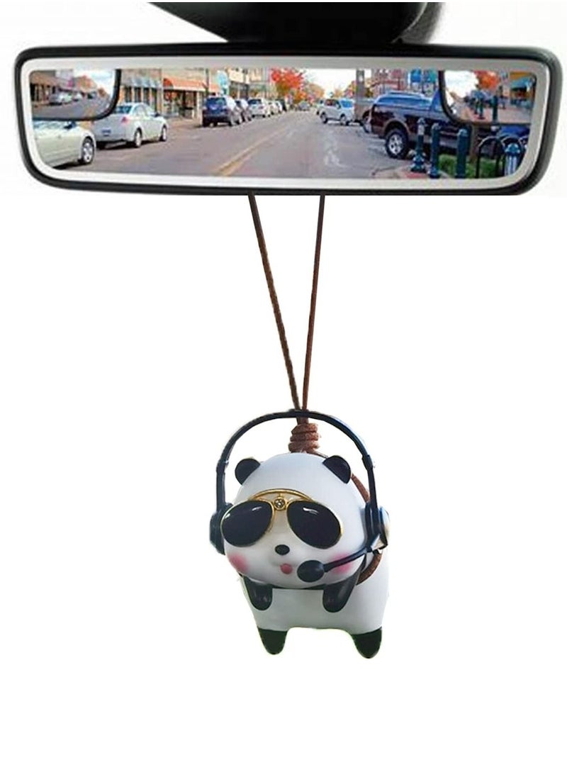 Y&D Car Hanging Accessories, Panda Pendant Interior, Rearview Mirrors Charms Ornament, Decoration Charm Pendant, Suspension  - Image 3
