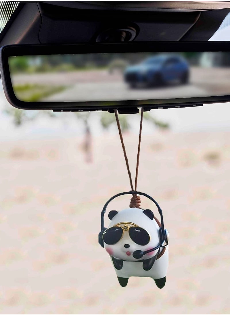 Y&D Car Hanging Accessories, Panda Pendant Interior, Rearview Mirrors Charms Ornament, Decoration Charm Pendant, Suspension  - Image 4