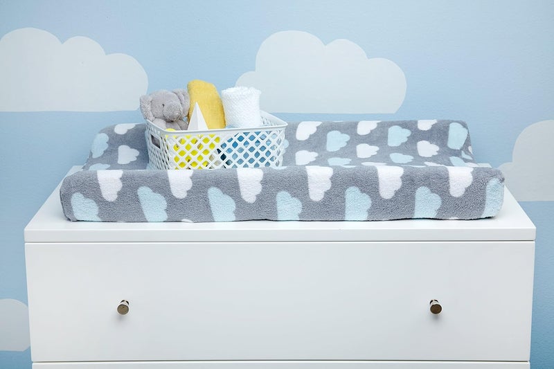 NoJo Little Love by NoJo Changing Table Cover Happy Little Clouds - Image 2