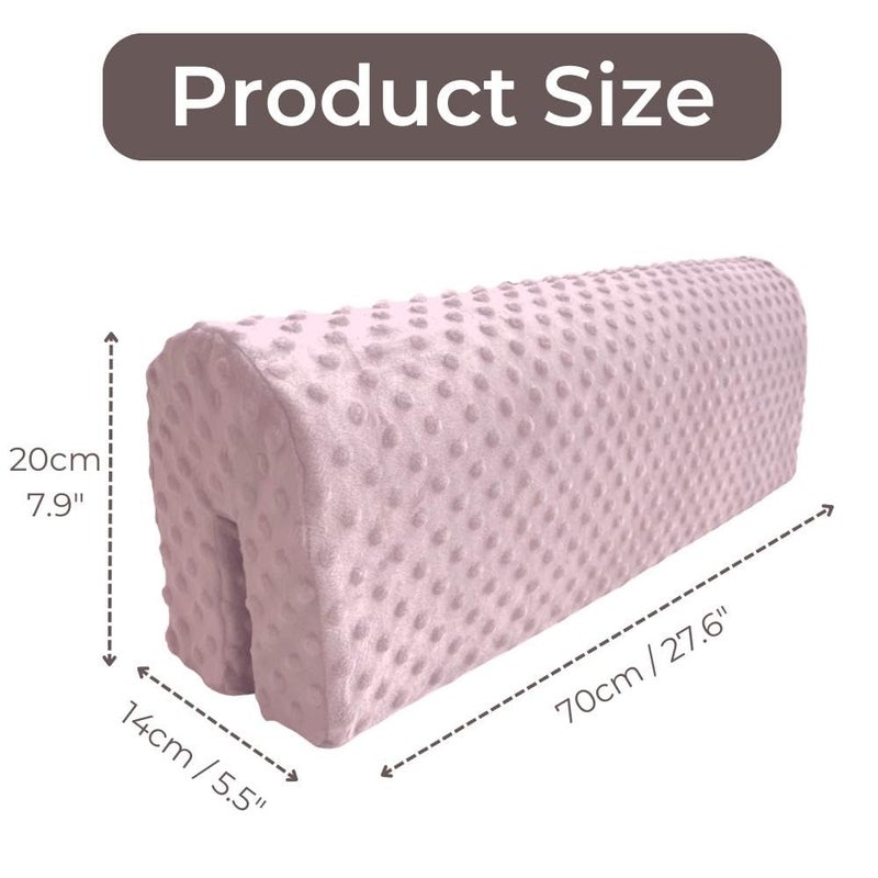 Wonder Space Toddlers' Bed Rail Bumpers Protecter - Children's Bed Guardrail Padding - Anti-Collision | Increased Height | Fall Prevention - Easy InstallEnhanced Safety Mostly Fit (2.3ft, Pink) - Image 5