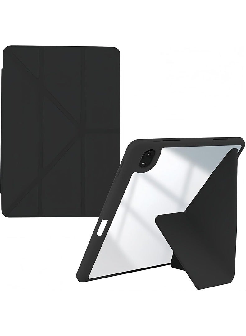 Theodor حافظة لجهاز iPad Air 11 بوصة M3 2025 / حافظة لجهاز iPad Air 11 بوصة M2 2024 و iPad Air5 10.9 بوصة 2022 / Air4 10.9 بوصة 2020 الجيل مع حامل قلم 8 زوايا قابلة للطي مع خاصية الاستيقاظ / النوم التلقائي، غطاء لجهاز Air 5th / Air 4th 10.9 بوصة 2022 / 2020، Air 6th / Air 7th 11 بوصة 2025 / 2024 - أسود - Image 1