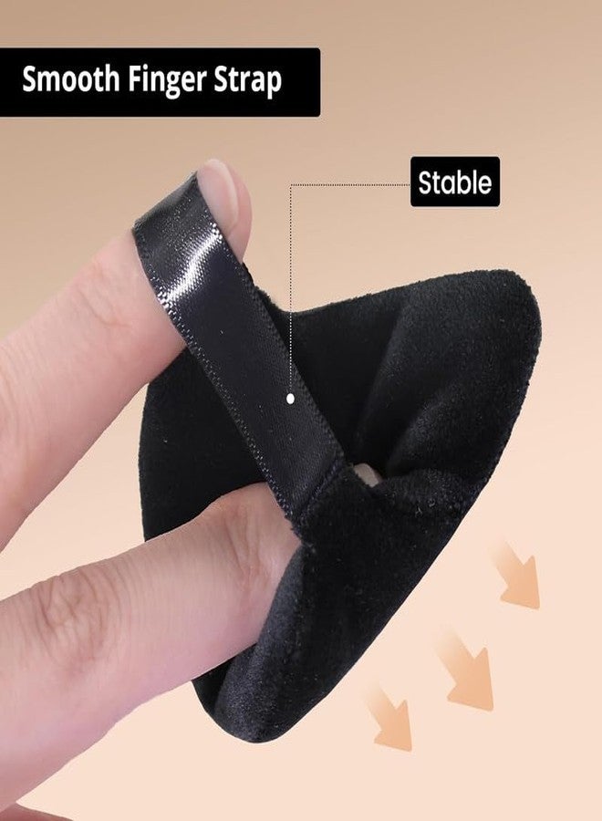 SUNISA 5 Pieces Triangle Cosmetic Loose Powder Puffs Washable Reusable Soft Plush Foundation Sponge for Face Body Wet Dry Makeup Tool- Multicolor Pack of 5 - Image 2